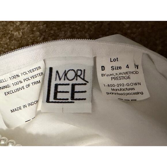 Vintage Mori Lee Wedding gown dress Madeline Gardner tmless bridal 90s luxe sz 4 - Picture 15 of 16